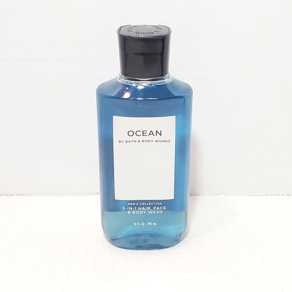 Bath & Body Works Ocean 3 in 1 Hair Face Wash Men's Collection 10 oz